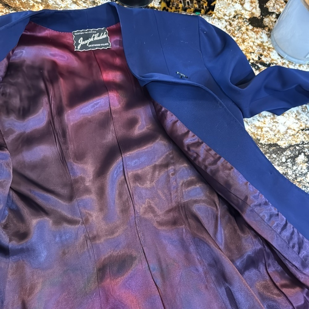 Vintage Joseph Vadala custom Blue Blazer - Picture 5 of 9